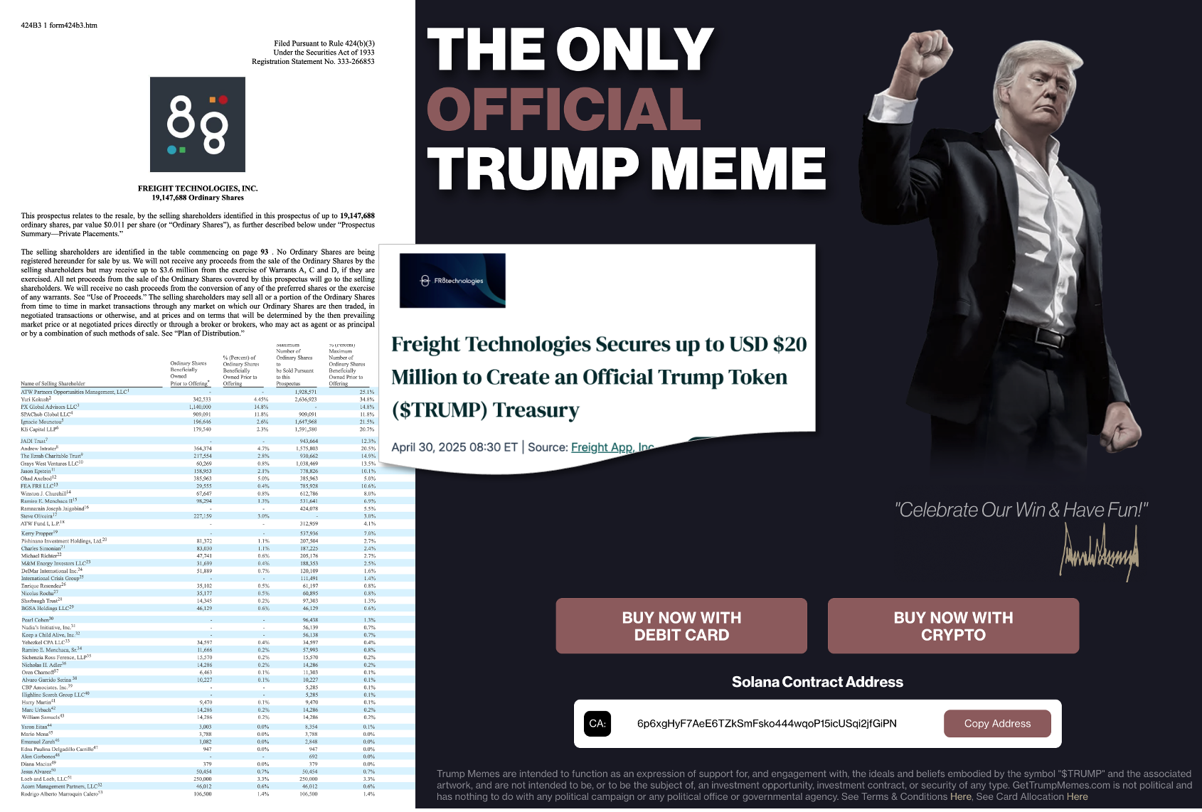 Company that may buy $20M of Trump crypto had links to Russia